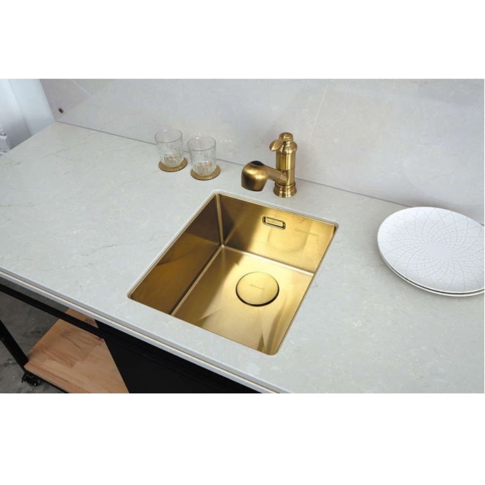 Мойка кухонная Omoikiri Taki 38 Золото светлое 4973092 — изображение 3