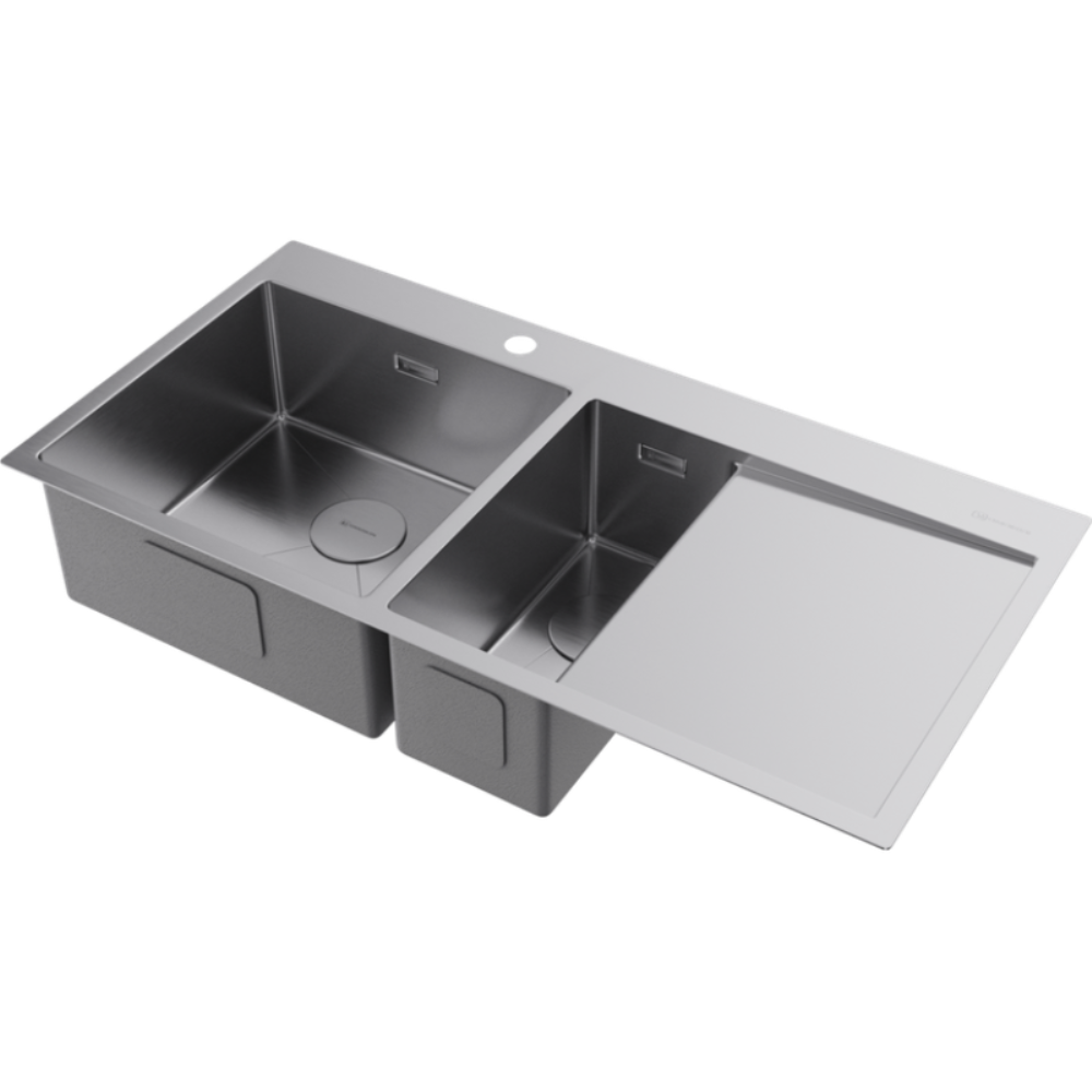 Мойка кухонная Omoikiri Akisame 100 левая Хром 4973544 — изображение 2