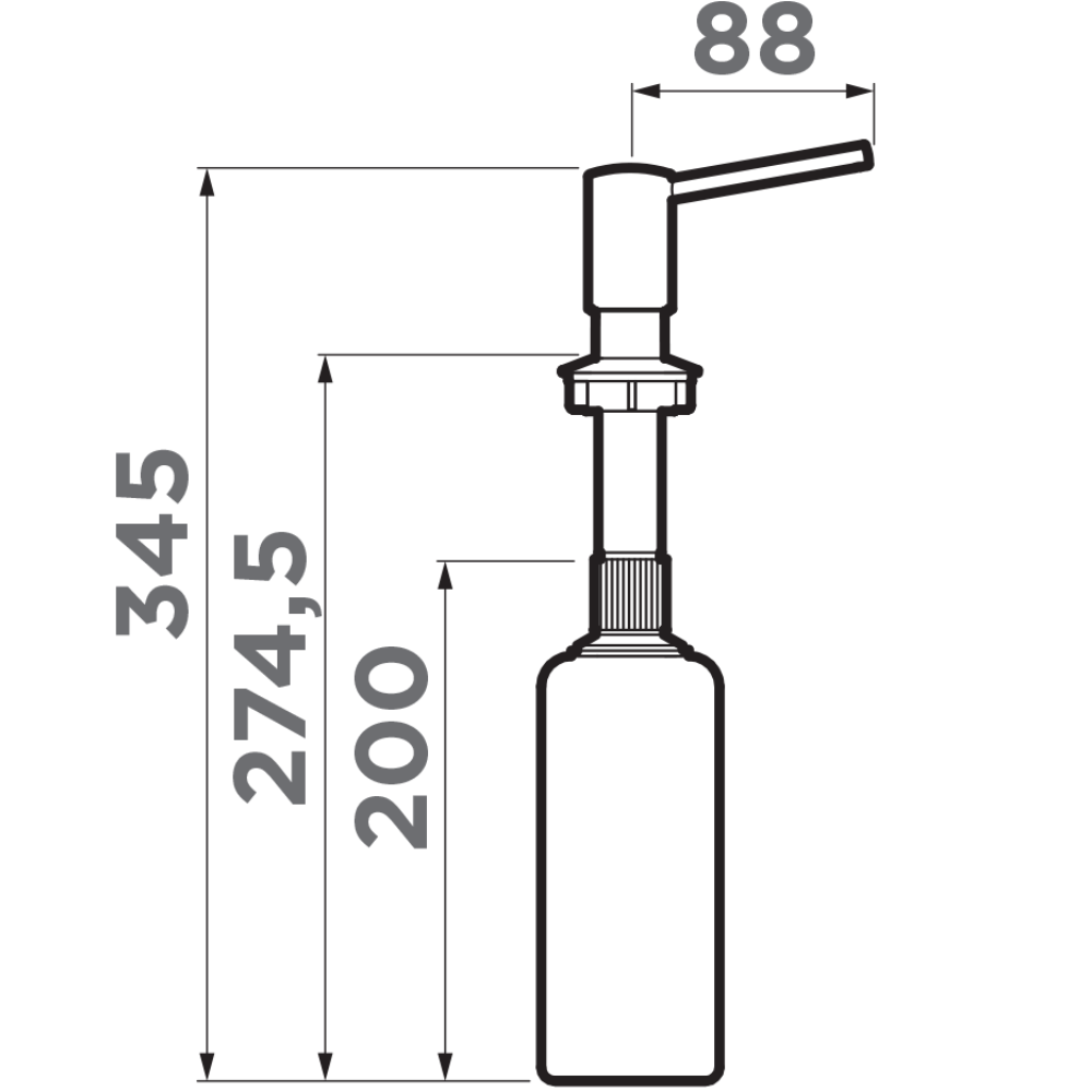 Дозатор встраиваемый Omoikiri OM-02-P Пастила 4975037 — изображение 3