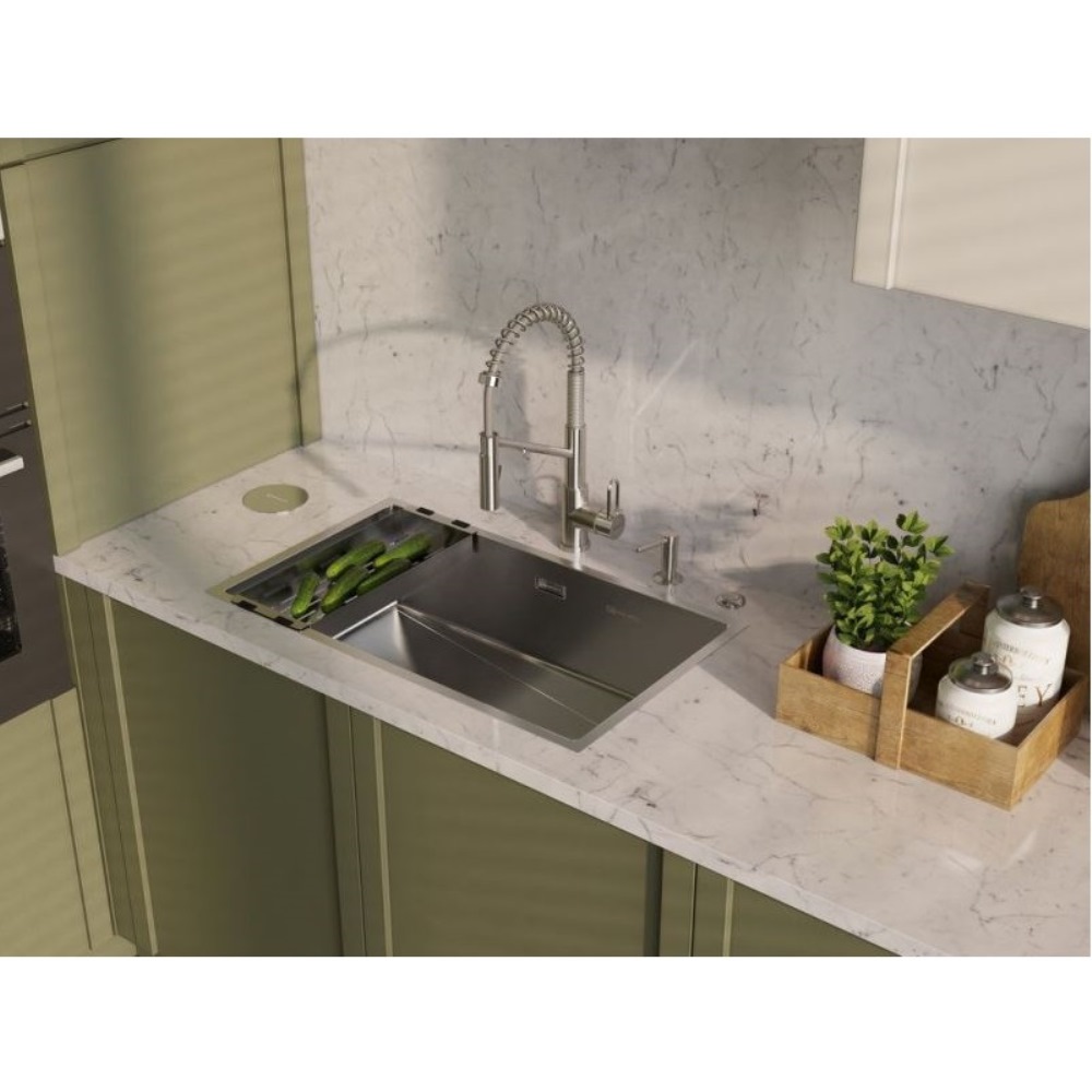 Мойка кухонная Omoikiri Taki Side правая 74 Золото светлое 4993171 — изображение 2