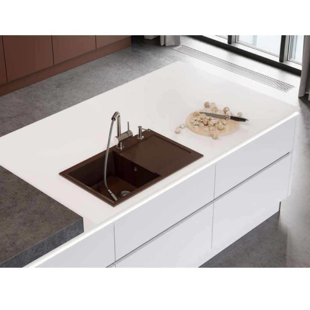 Мойка кухонная Omoikiri Sakaime 79 Платина 4993281 — изображение 2