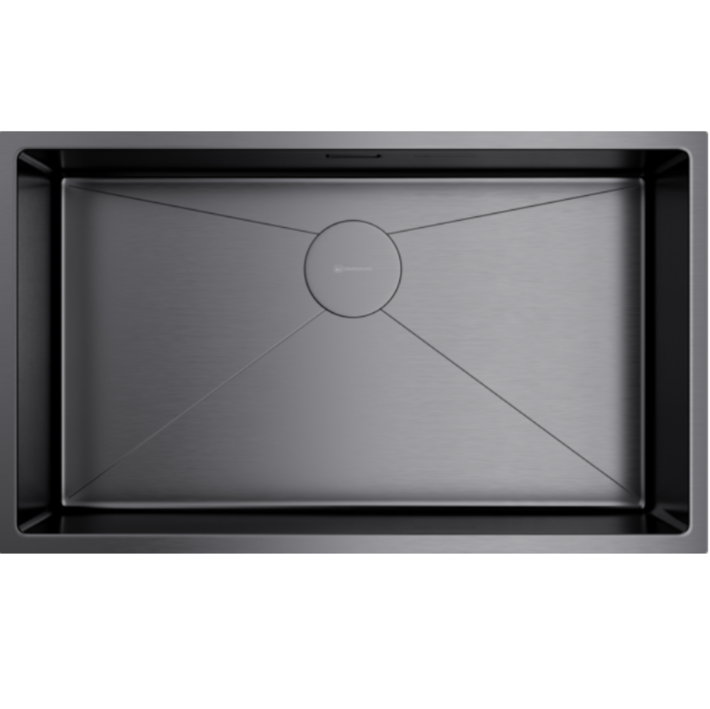 Мойка кухонная Omoikiri Taki 74 Вороненая сталь 4993498