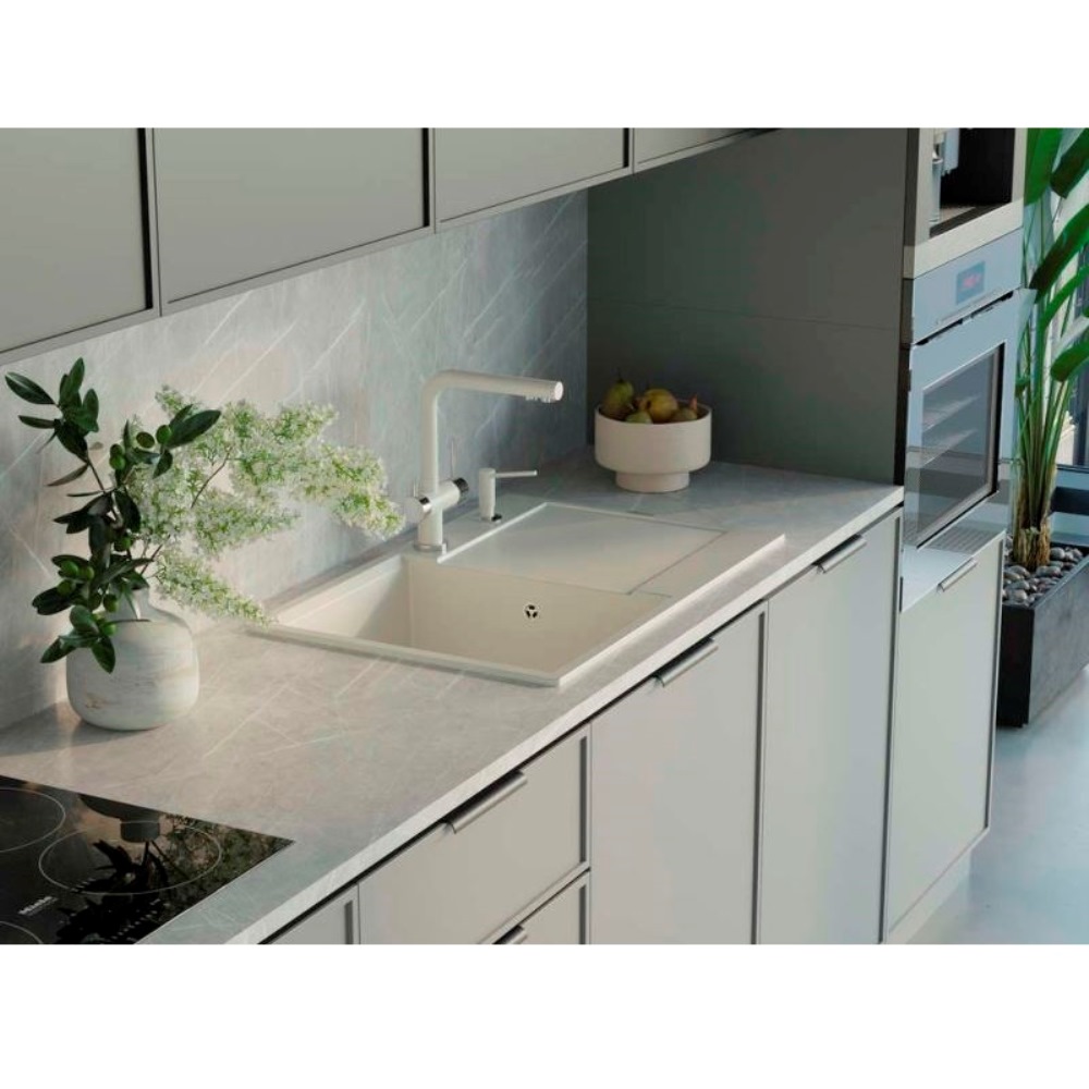 Мойка кухонная Omoikiri Daisen 78 Белый матовый 4993522 — изображение 3