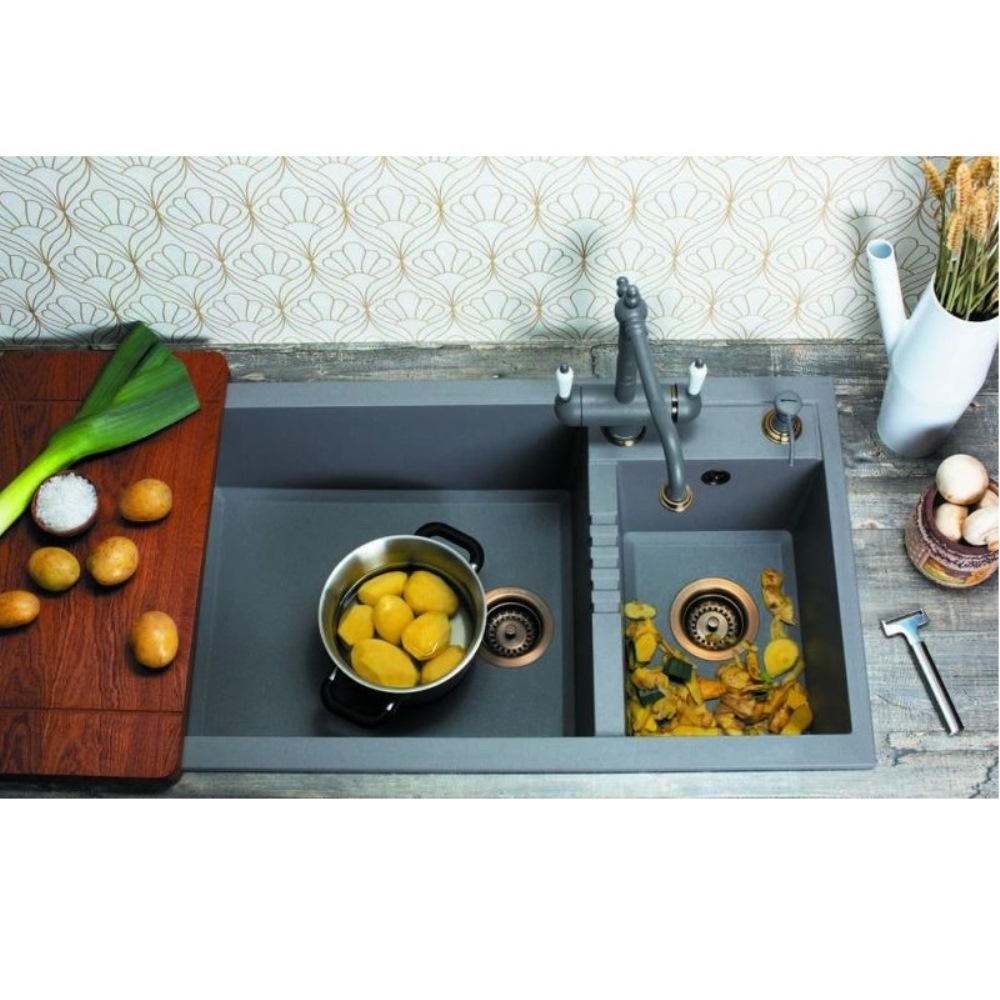 Мойка кухонная Omoikiri Tedori 86 Платина 4993939 — изображение 4