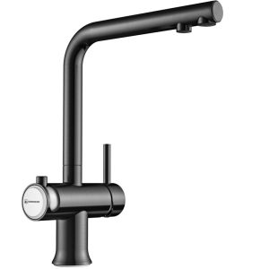 Смеситель для кухни Omoikiri Hotaru Вороненая сталь / Белый 4994053