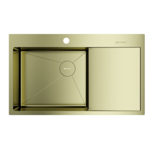 Мойка кухонная Omoikiri Akisame 86 левая Золото светлое 4997045